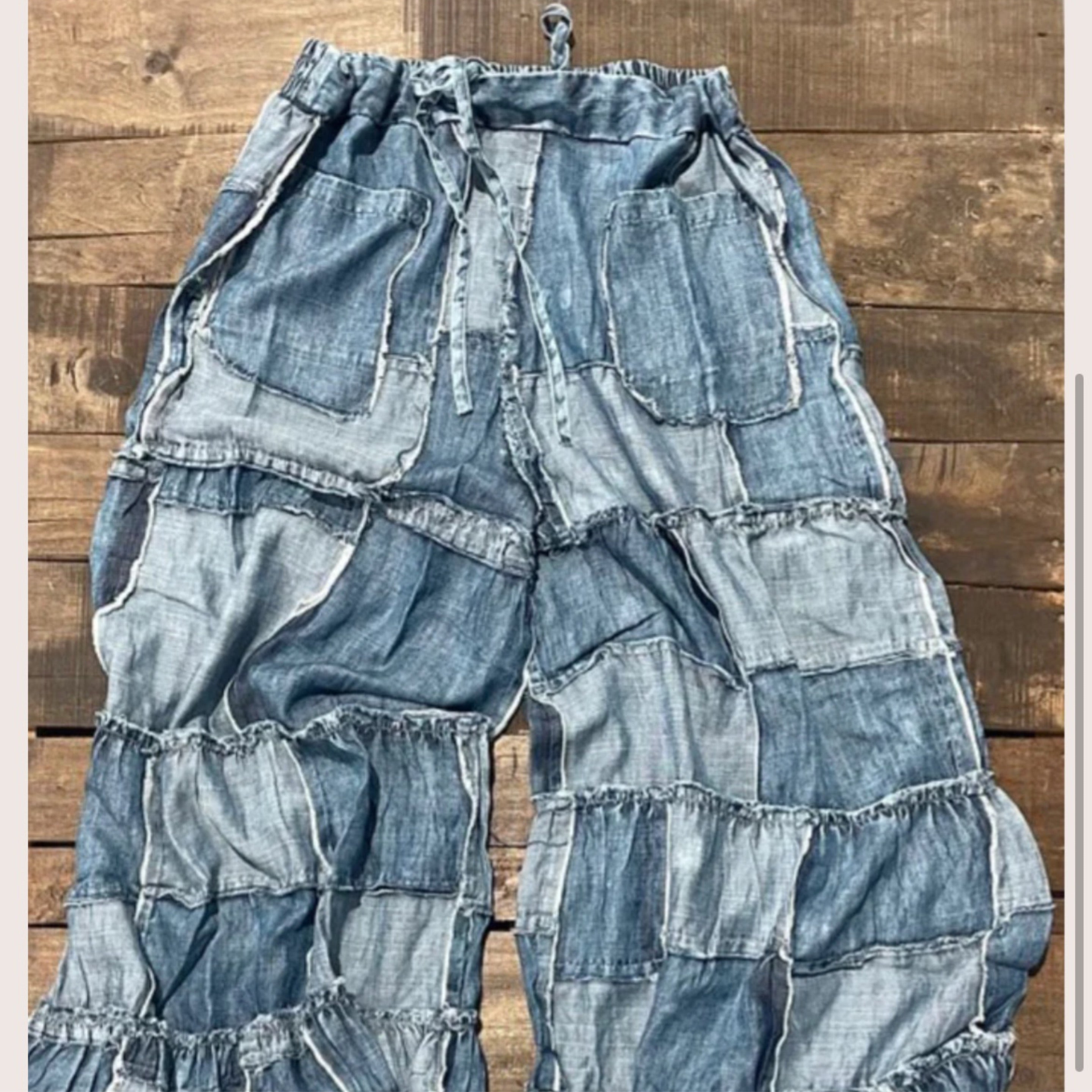 Jaded Gypsy Patchwork Skies Trouser Pants | Cactus Annie's LLC